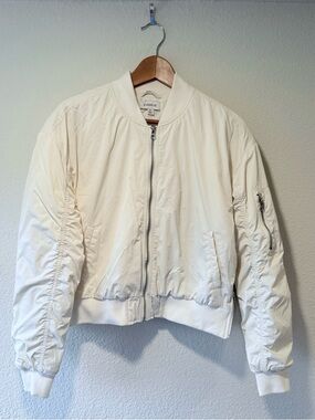 EVEREVE Flight Bomber Jacket in Cream
